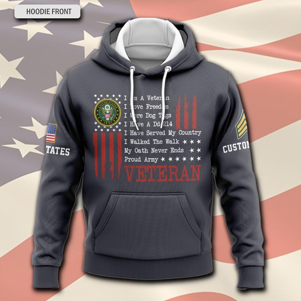 US Army, Thank a Veteran - Hoodie - Image 2
