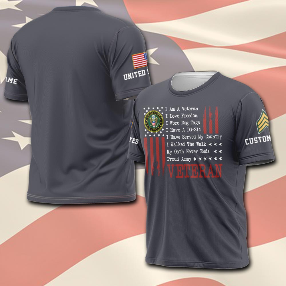 US Army, Honor, Duty, Service - T-Shirt