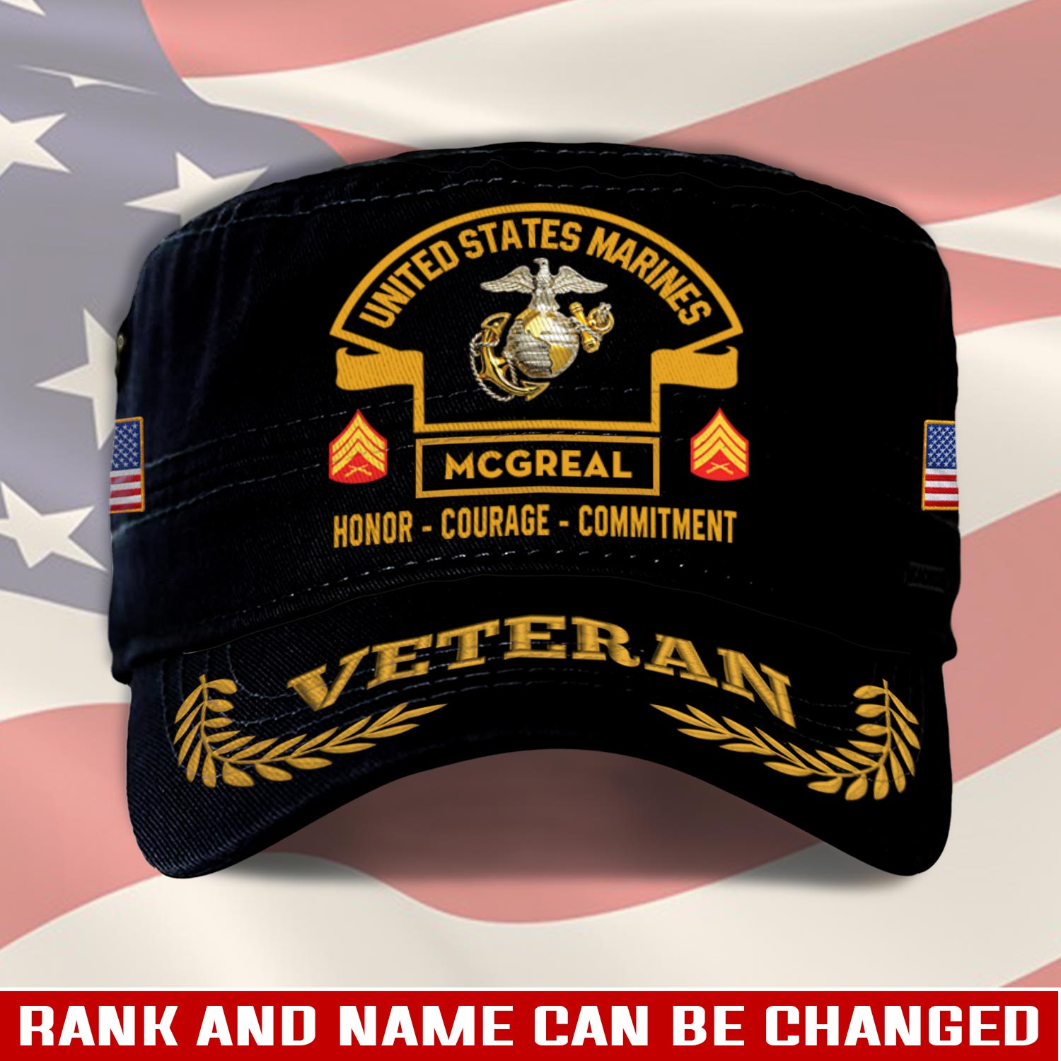 US Marine Corps, O 3 Marines Captain - Military Cap