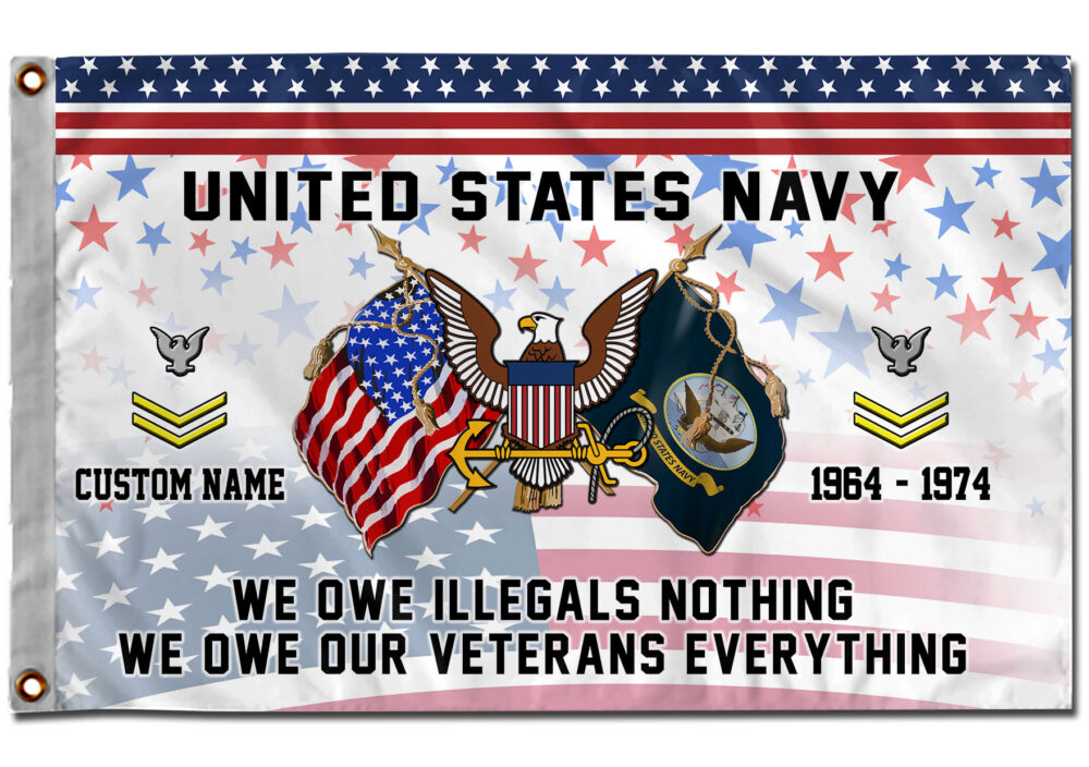US Navy, E 3 Red - Flying Flag 4×6 Feet(123×183 Cm) - Image 2