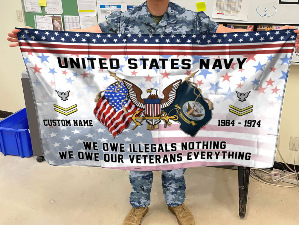 US Navy, E 3 Red - Flying Flag 4×6 Feet(123×183 Cm) - Image 3