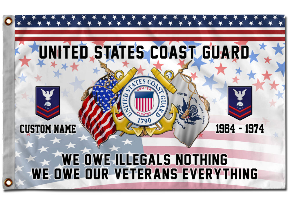 US Coast Guard, Thank a Veteran - Flying Flag 4×6 Feet(123×183 Cm) - Image 2
