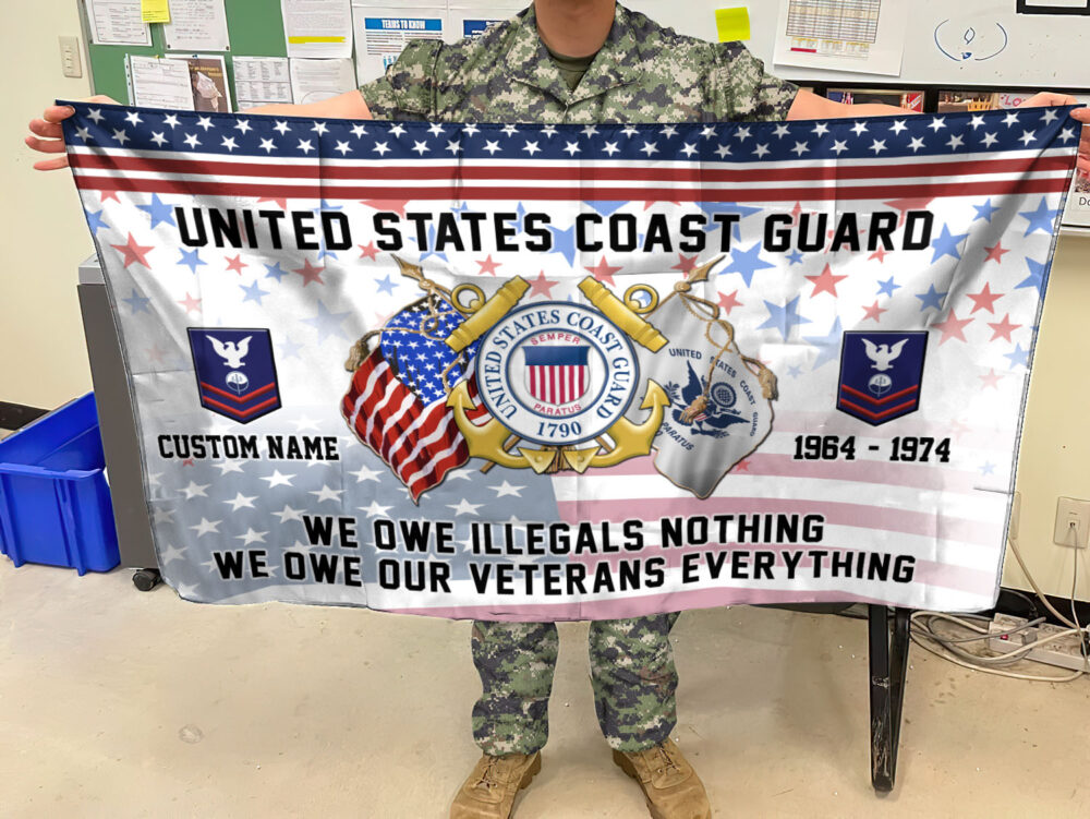 US Coast Guard, Thank a Veteran - Flying Flag 4×6 Feet(123×183 Cm) - Image 3