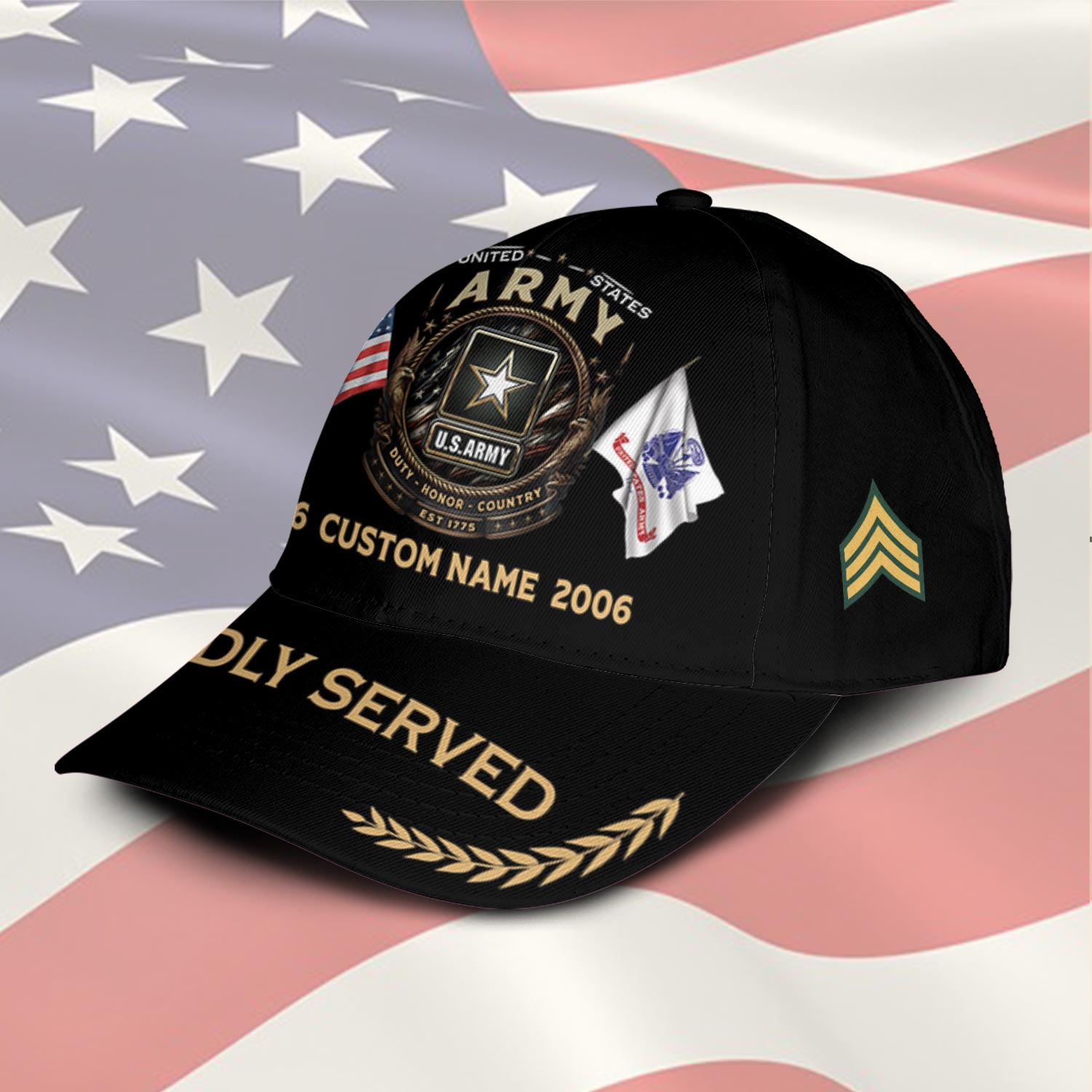 US Army, E 4 Army Specialist - Classic Cap - Image 2