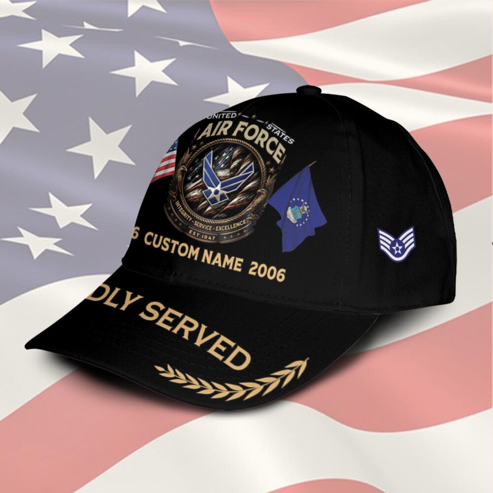 US Air Force, E 6 Air Force Technical Sergeant - Classic Cap - Image 2