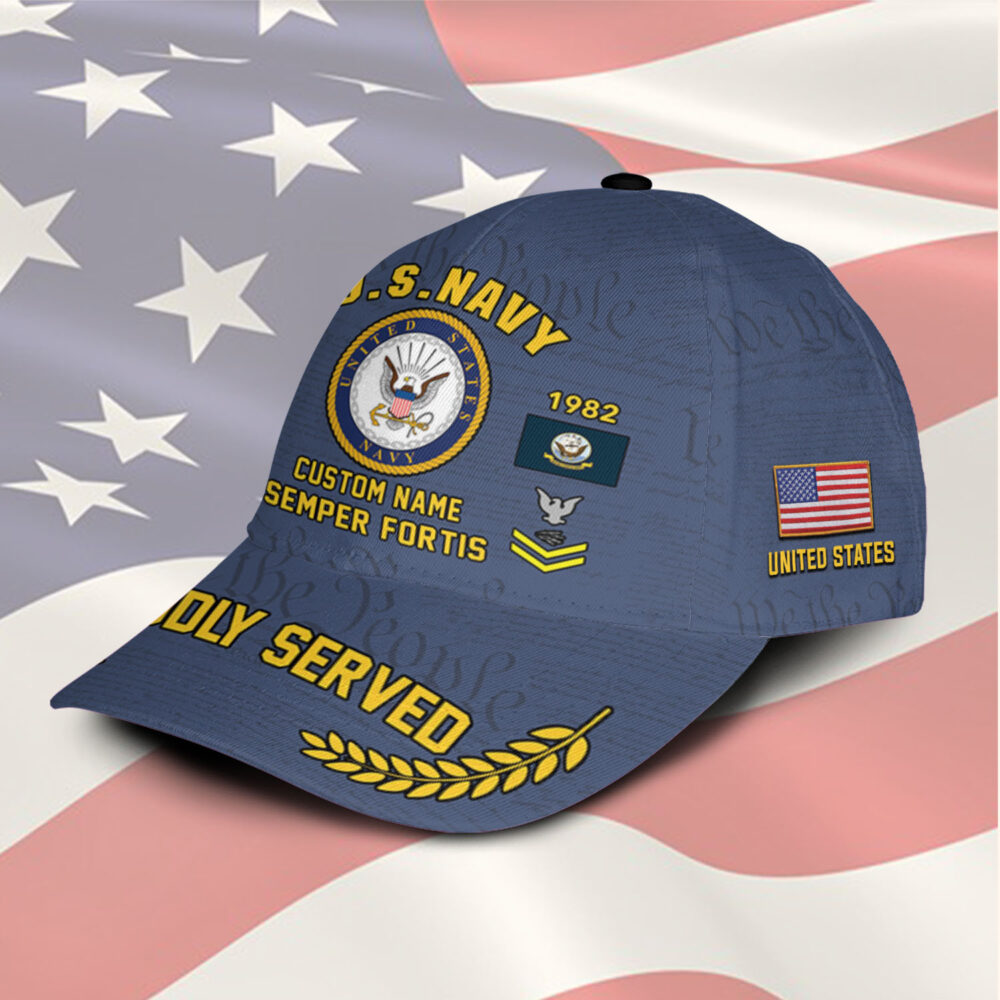 US Navy, E 8 Gold - Classic Cap - Image 2