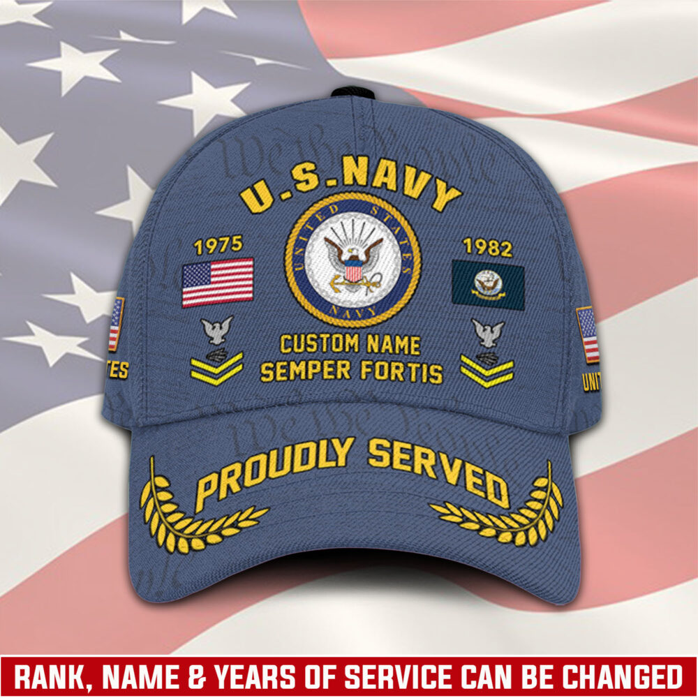 US Navy, E 8 Gold - Classic Cap