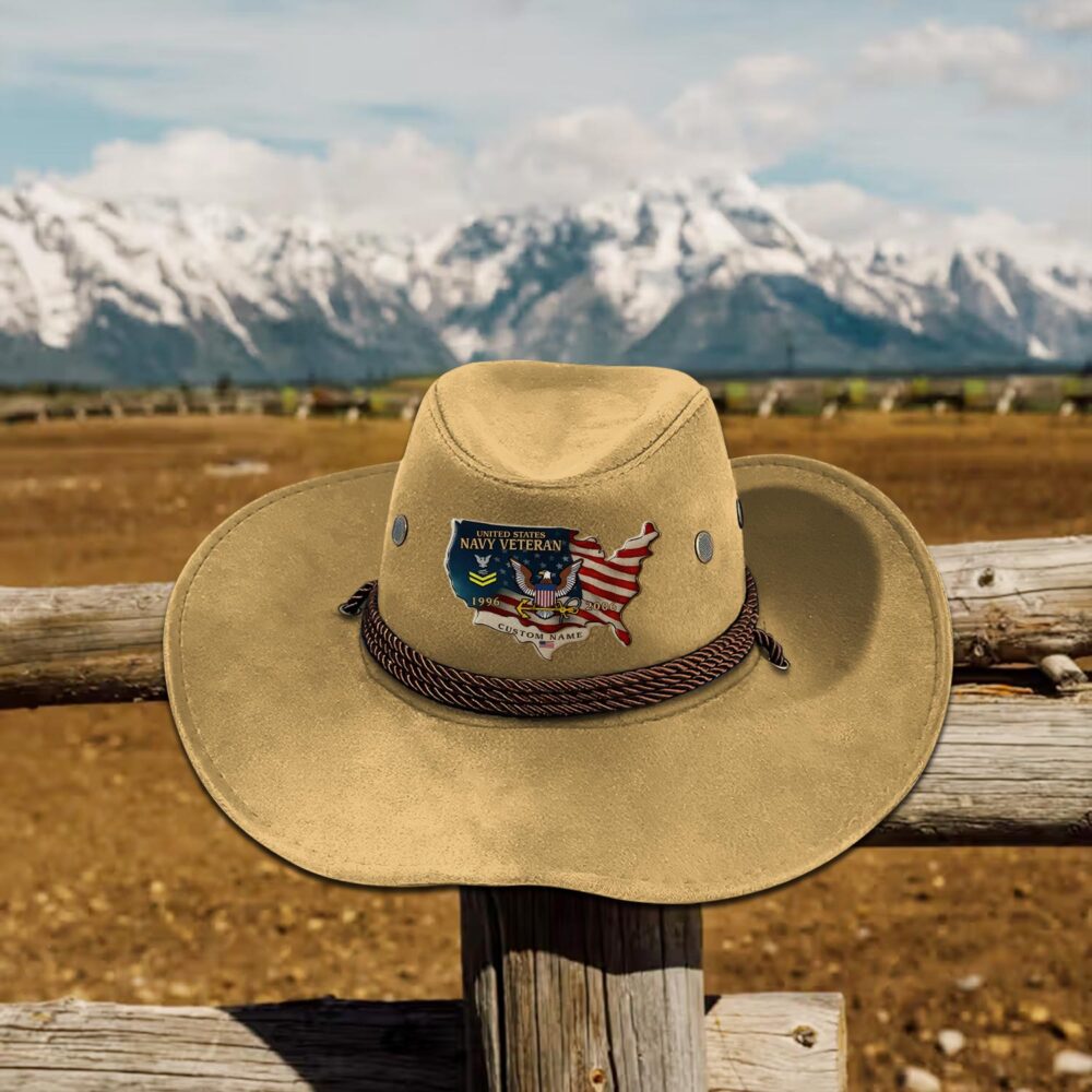 US Navy, Freedom Over Fear - Cowboy Hat - Image 5