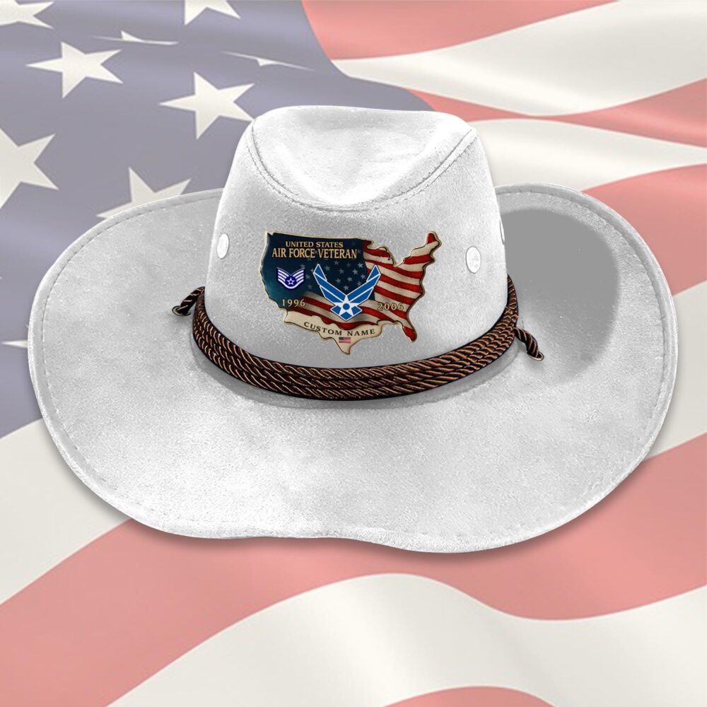 US Air Force , Honor The Fallen - Cowboy Hat - Image 6