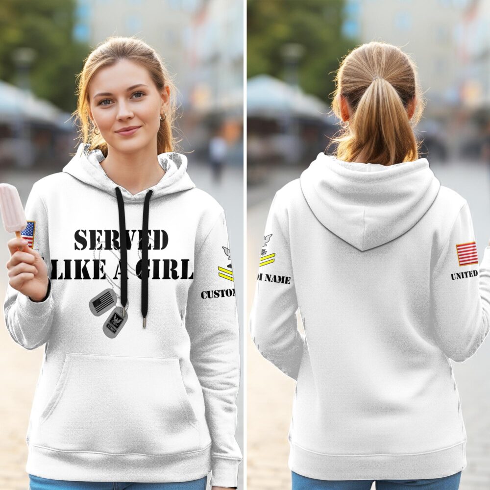 US Navy, E 3 White - Women Hoodie