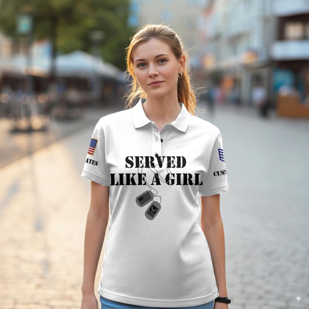 US Air Force , Proud To Have Served - Women Polo Shirt - Image 2