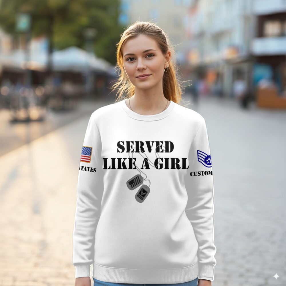 US Air Force , Honoring All Who Served - Women Sweatshirt - Image 2