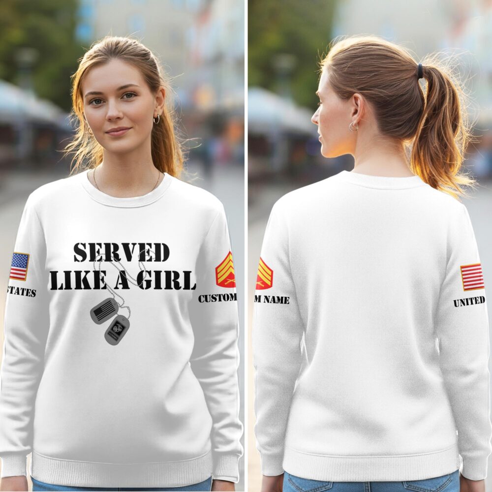 US Marine Corps, E 8 Marines First Sergeant - Women Sweatshirt