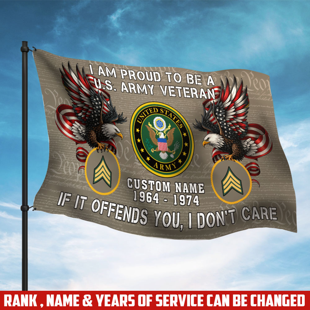 US Army, Defender of Freedom - Flying Flag 3×5 Feet(90×150 Cm)