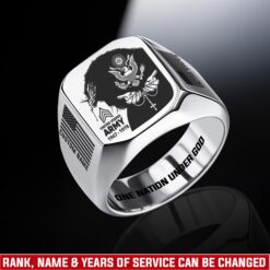 US Army, Life And Pride - Engraved Men's Ring