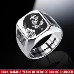 US Marine Corps, Lest We Forget - Engraved Men's Ring