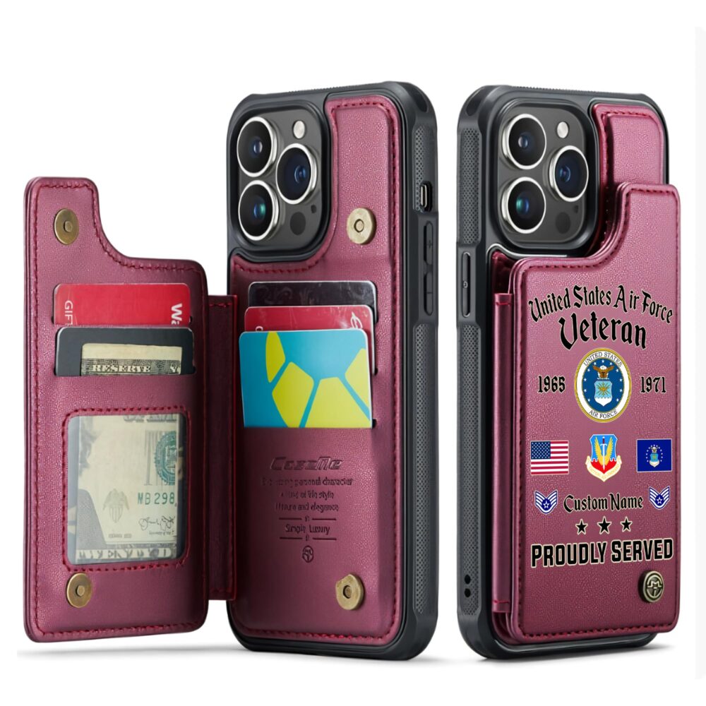 Air Force Command, E 9 Air Force Chief Master Sergeant - Leather Flip Phone Case - Image 4