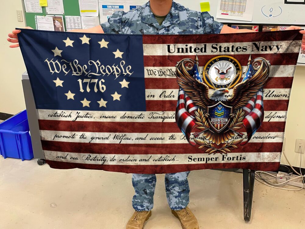 US Navy, The Sea is Ours - Flying Flag 2×3 Feet(60×90 Cm) - Image 2