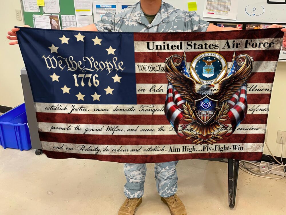 US Air Force , Life And Pride - Flying Flag 2×3 Feet(60×90 Cm) - Image 2
