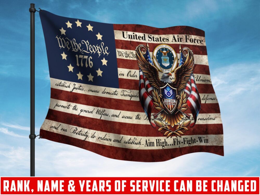 US Air Force , Life And Pride - Flying Flag 2×3 Feet(60×90 Cm)