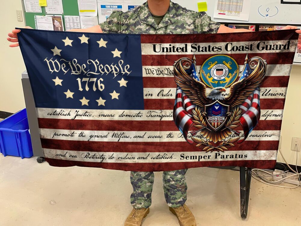US Coast Guard, Honor The Fallen - Flying Flag 2×3 Feet(60×90 Cm) - Image 2