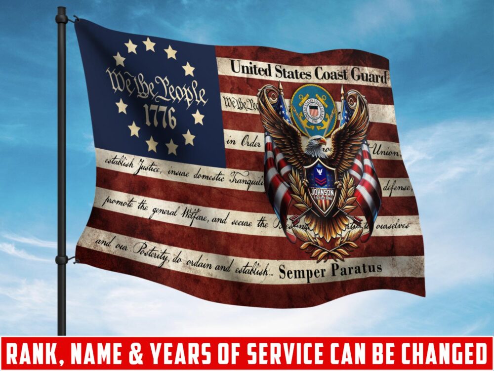 US Coast Guard, Honor The Fallen - Flying Flag 2×3 Feet(60×90 Cm)