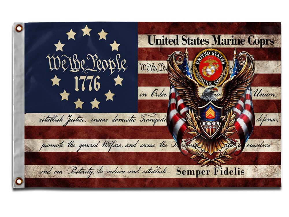 US Marine Corps, Defender of Freedom - Flying Flag 2×3 Feet(60×90 Cm) - Image 3