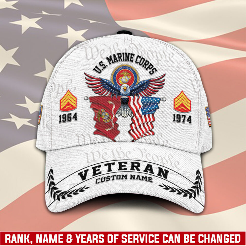 US Marine Corps, Proud Veteran - Classic Cap