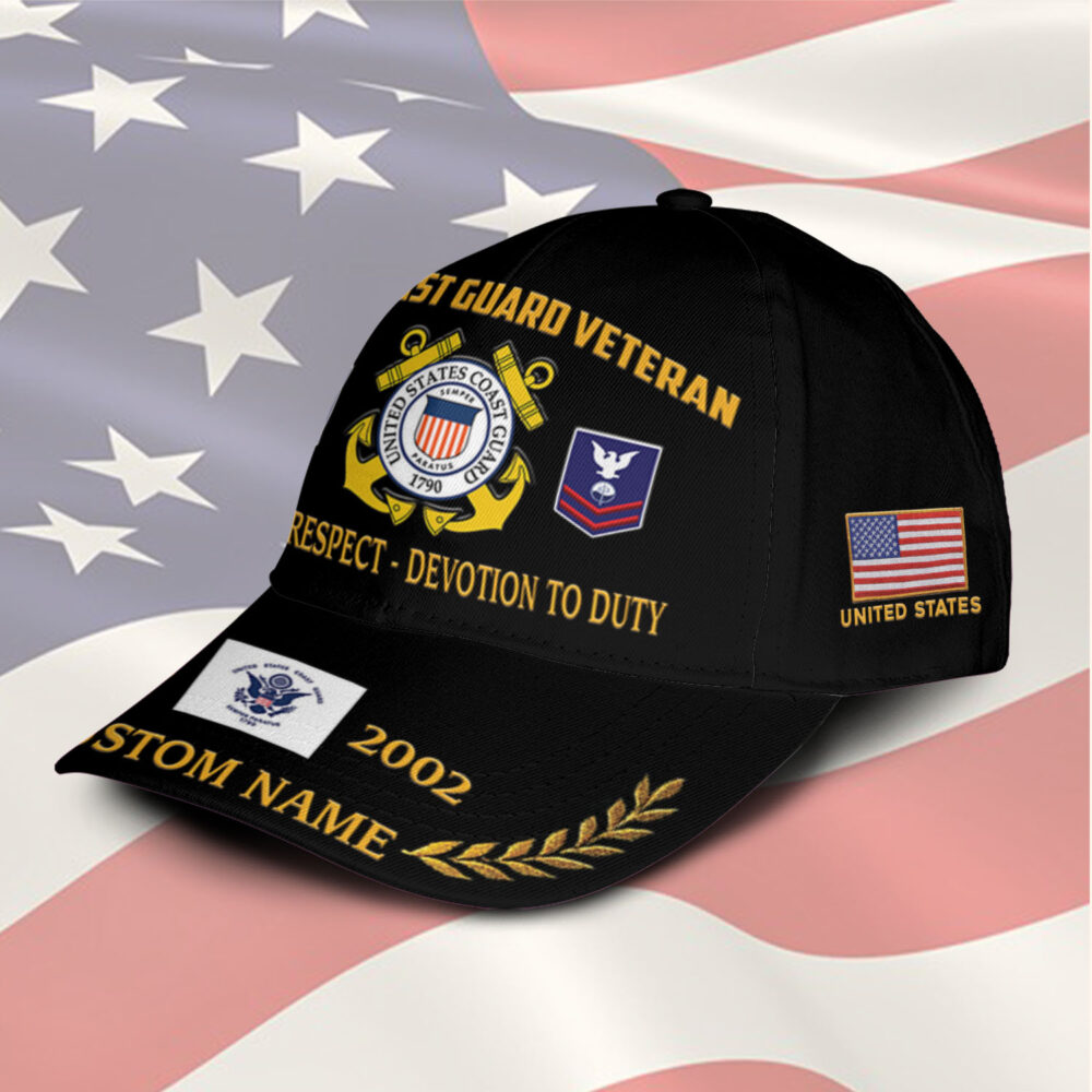US Coast Guard, E 3 White - Classic Cap - Image 2