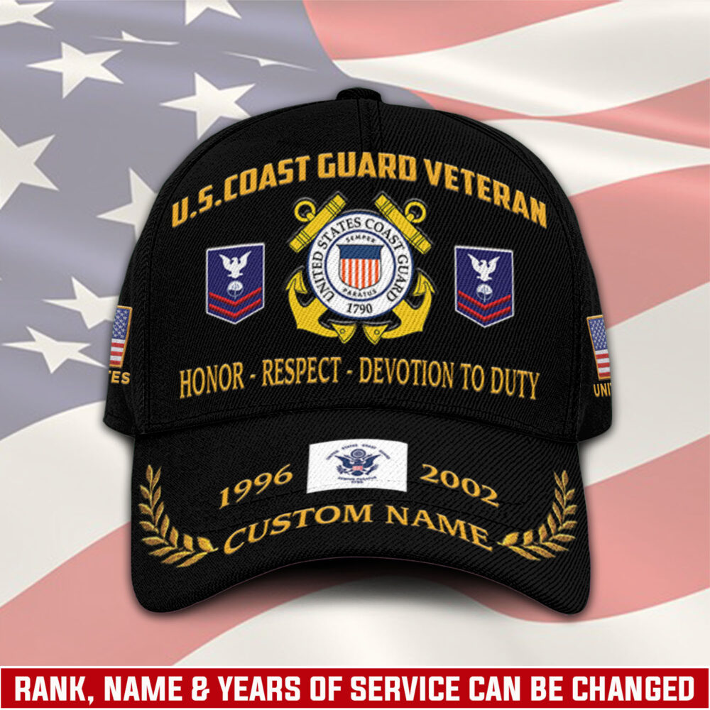 US Coast Guard, E 3 White - Classic Cap