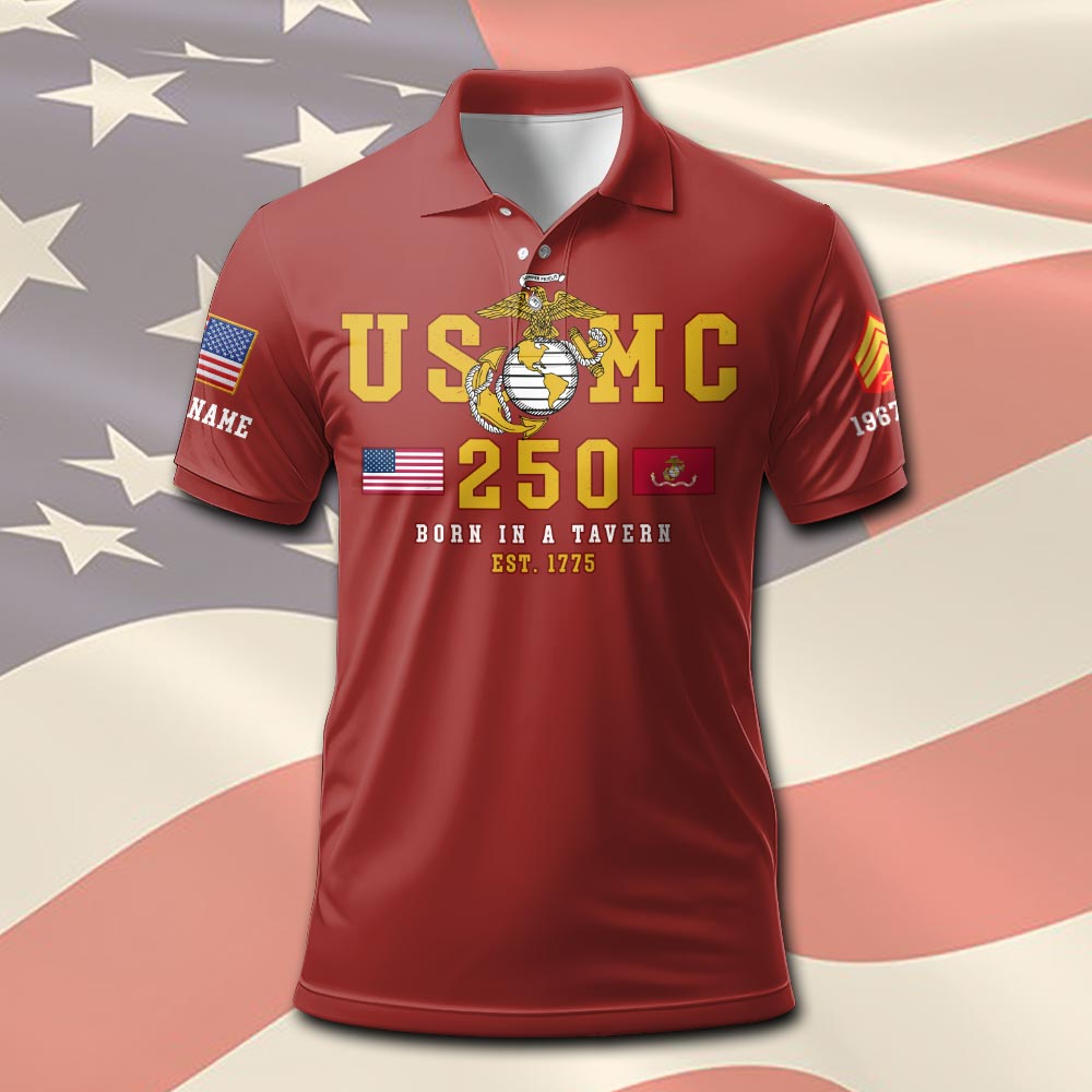 US Marine Corps, Served With Pride - Polo Shirt - Image 2