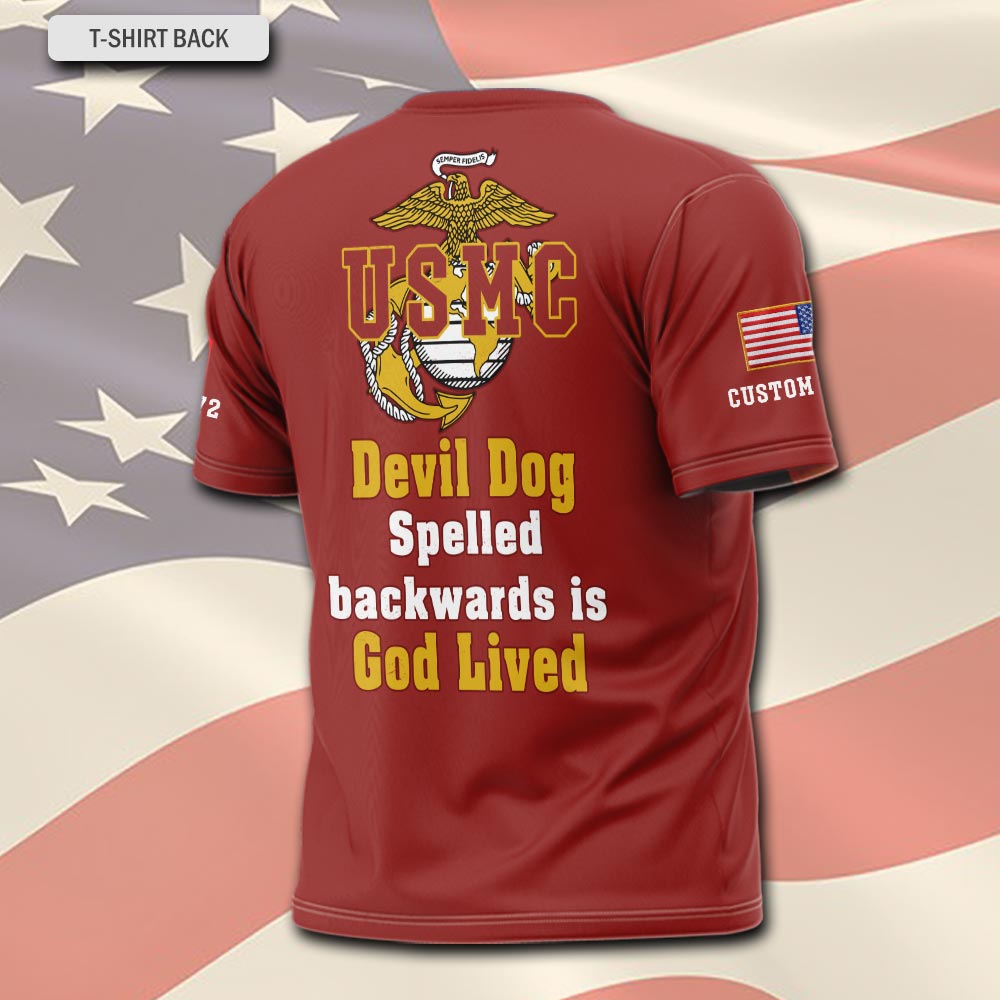 US Marine Corps, I Walked The Walk - T-Shirt - Image 3