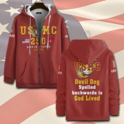 US Marine Corps, E 8 Marines Master Sergeant - Zip Hoodie