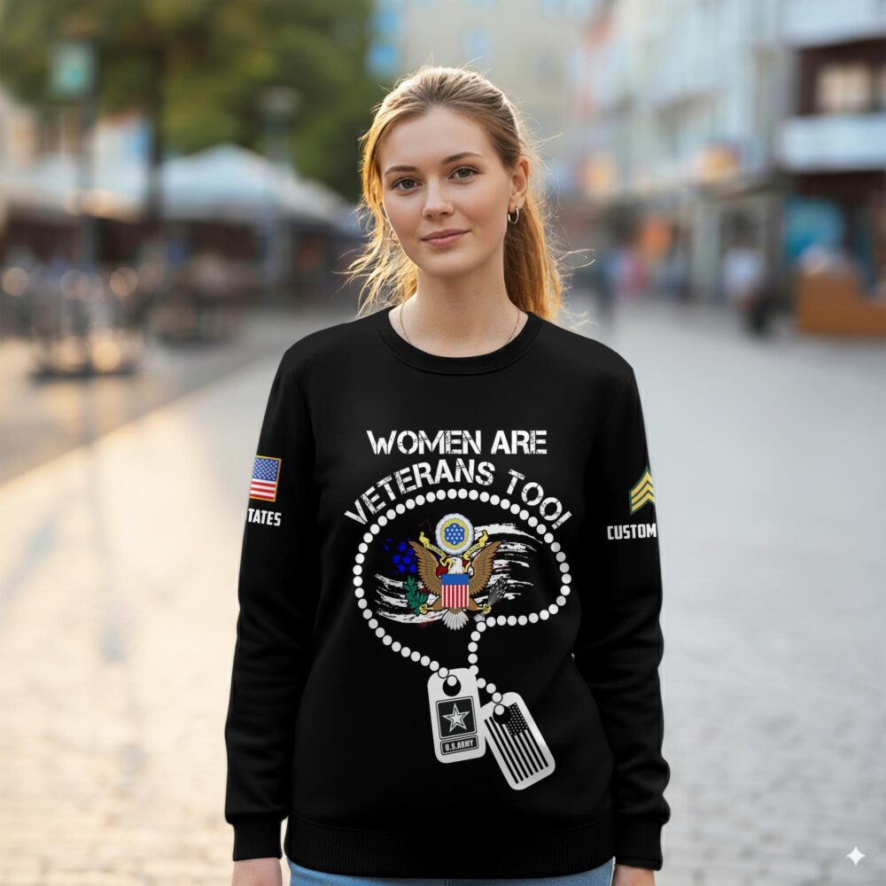 US Army, E 9 Army Command Sergeant Major - Women Sweatshirt - Image 2
