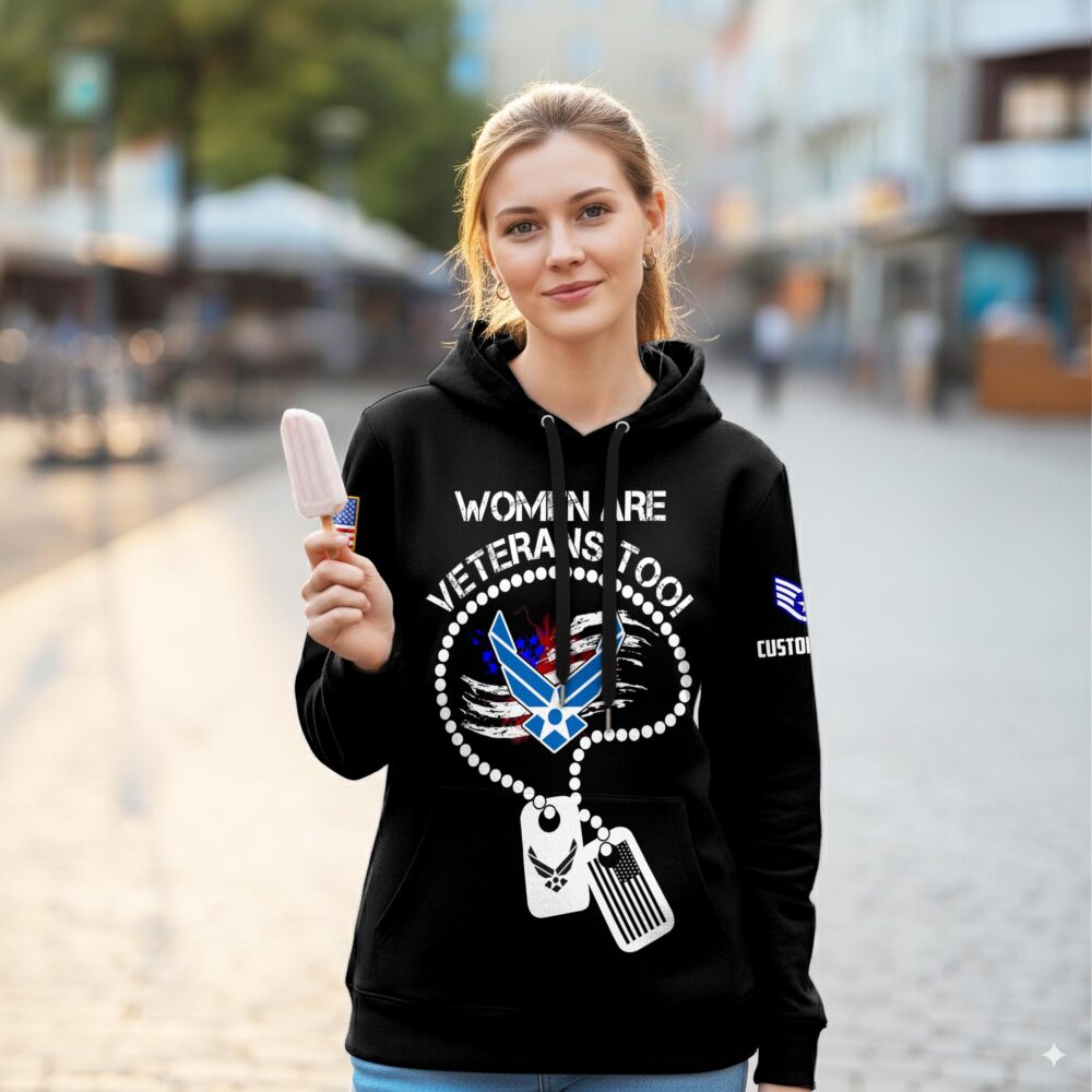 US Air Force , E 4 Air Force Sergeant - Women Hoodie - Image 2