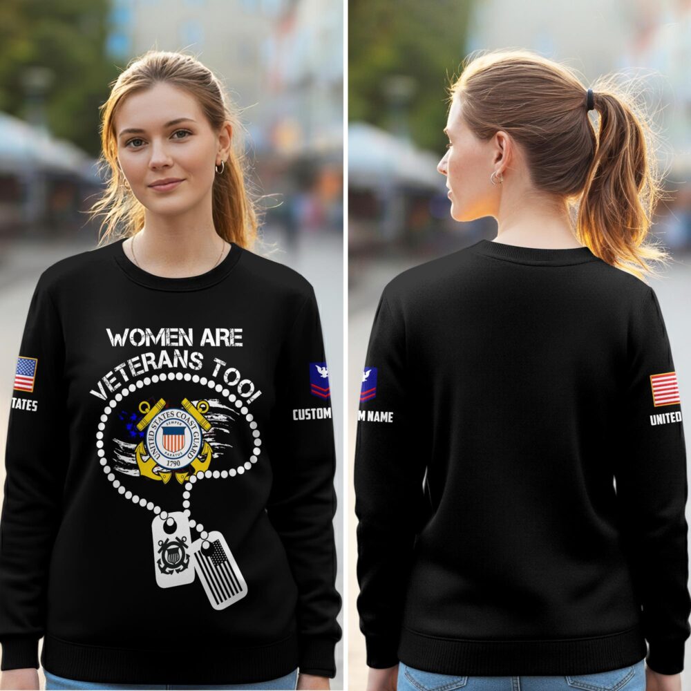 US Coast Guard, E 3 Red - Women Sweatshirt