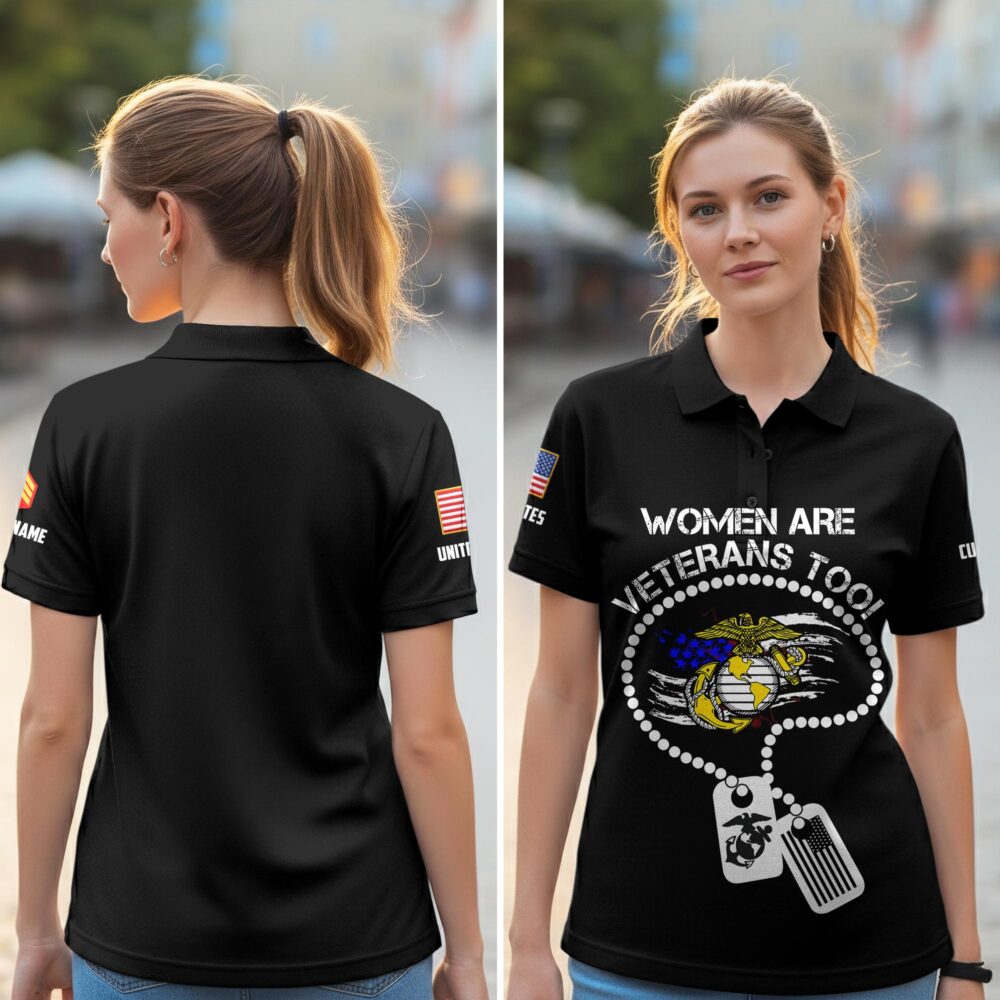 US Marine Corps, Freedom Isn't Free - Women Polo Shirt