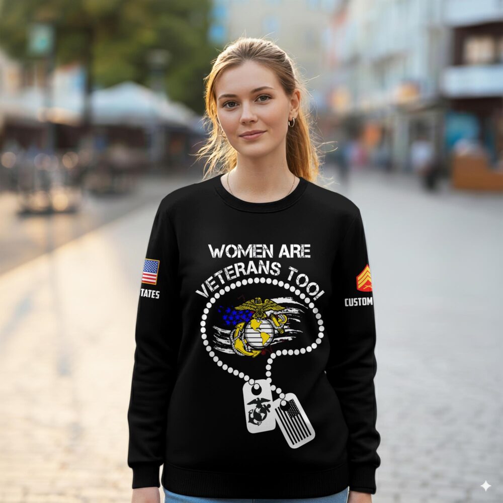 US Marine Corps, Semper Fidelis - Women Sweatshirt - Image 2
