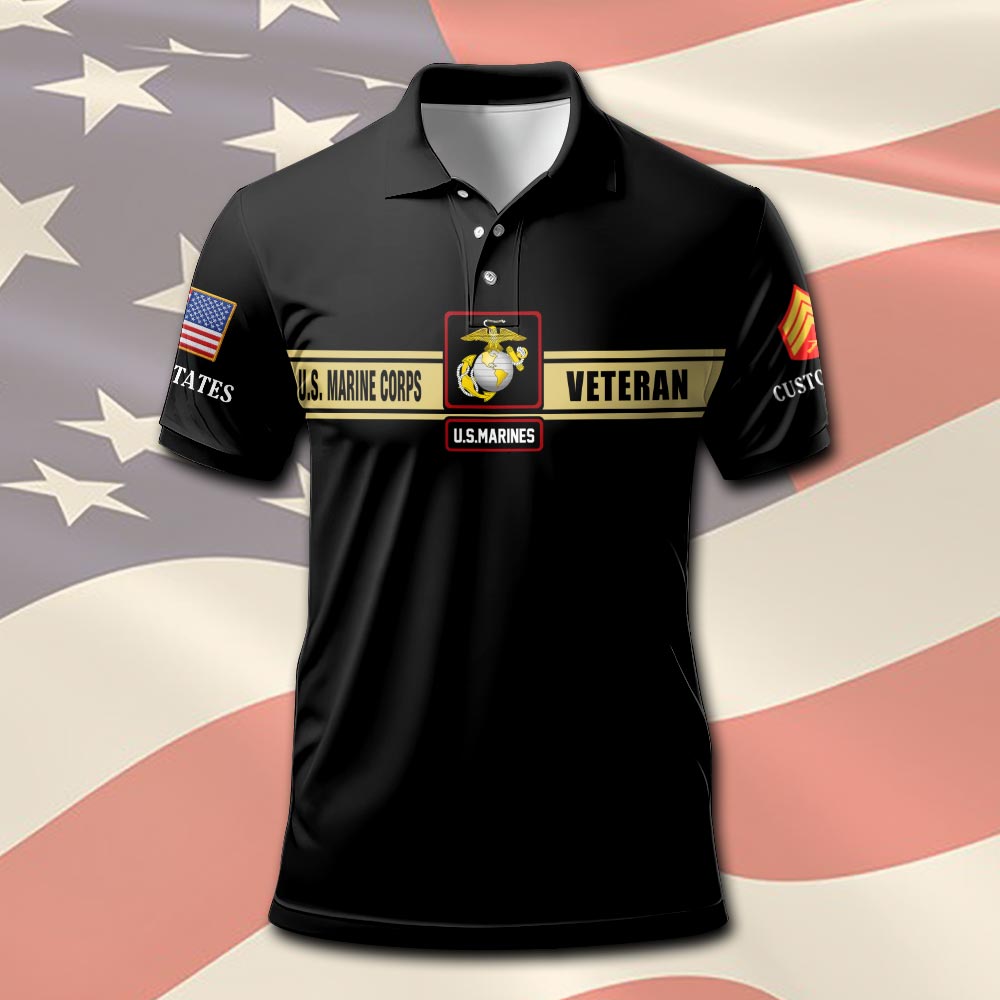 US Marine Corps, All Gave Some, Some Gave All - Polo Shirt - Image 2