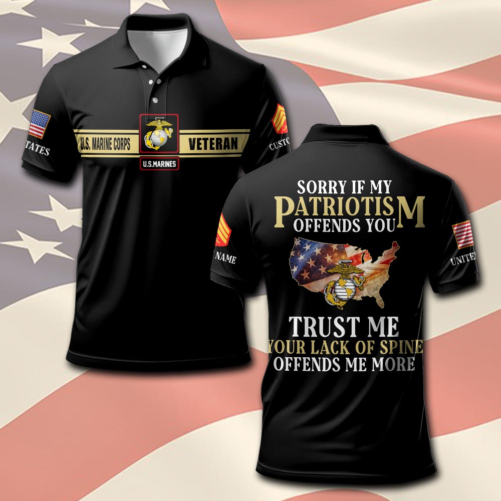 US Marine Corps, All Gave Some, Some Gave All - Polo Shirt
