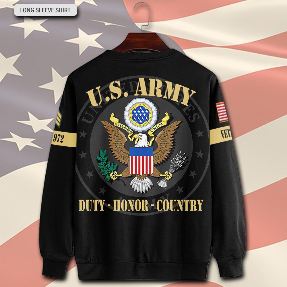 US Army, E 8 Army Master Sergeant - Sweatshirt - Image 3