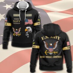 US Navy, Proud Veteran - Hoodie