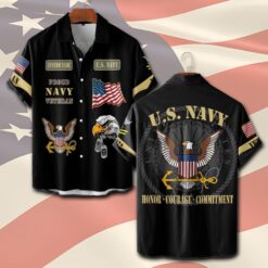 US Navy, Defender of Freedom - Short Sleeve Button Shirt
