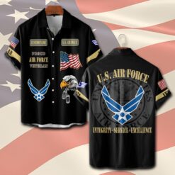 US Air Force , Freedom Isn't Free - Short Sleeve Button Shirt