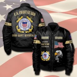 US Coast Guard, Once A Coastie, Always A Coastie - Bomber Jacket