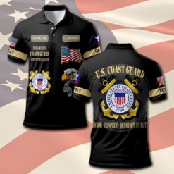 US Coast Guard, E 3 Red - Polo Shirt