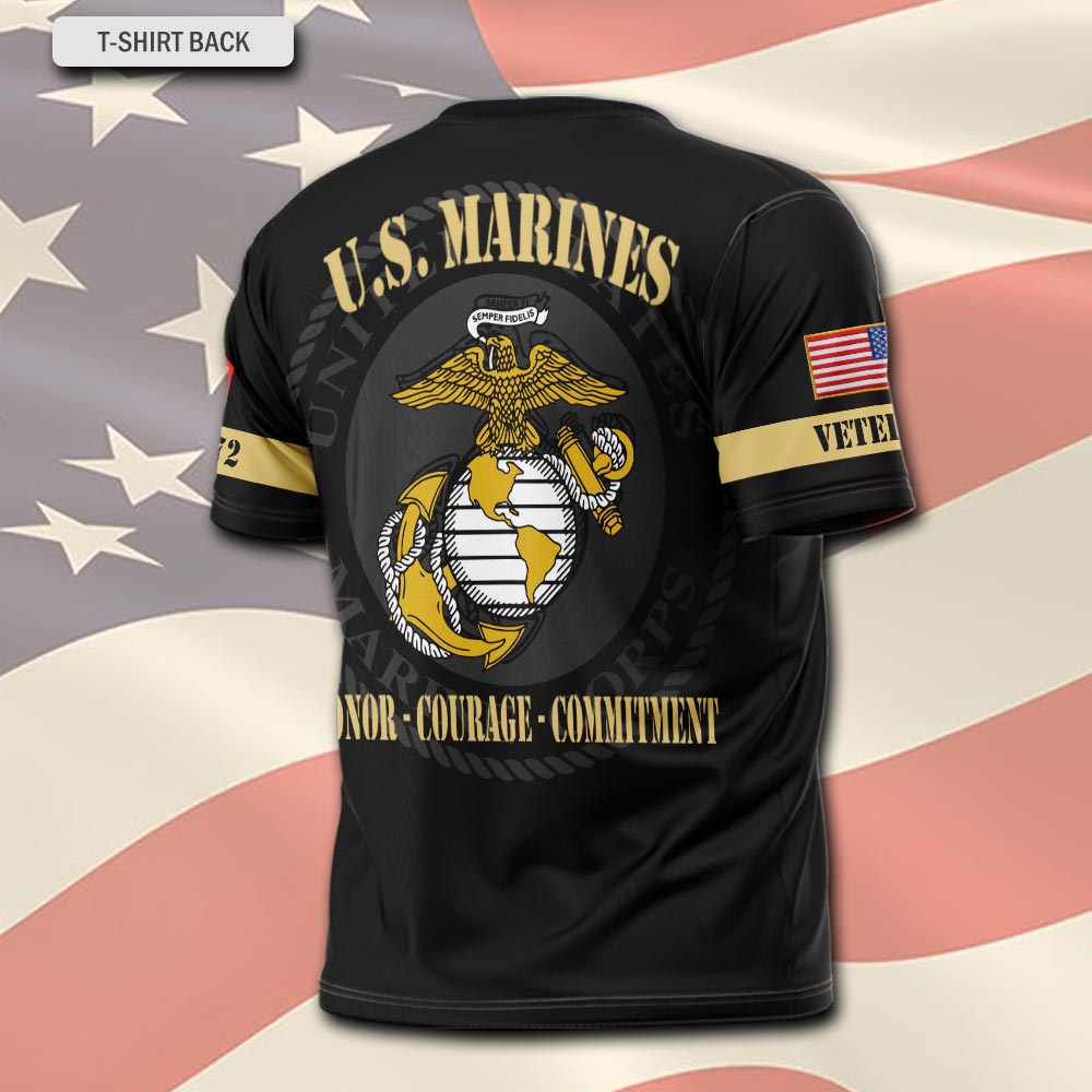 US Marine Corps, Served With Pride - T-Shirt - Image 3