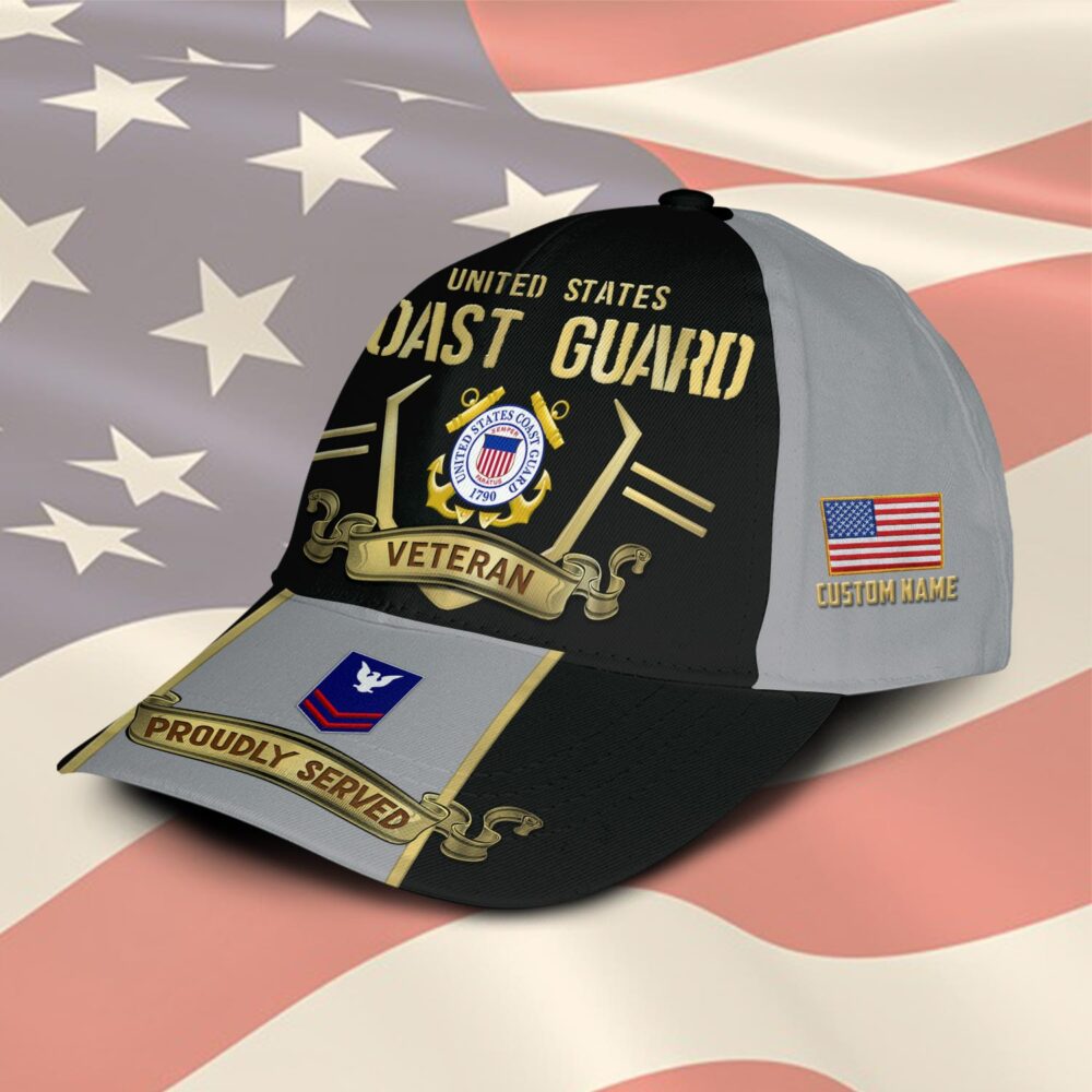 US Coast Guard, E 4 Gold - Classic Cap - Image 2
