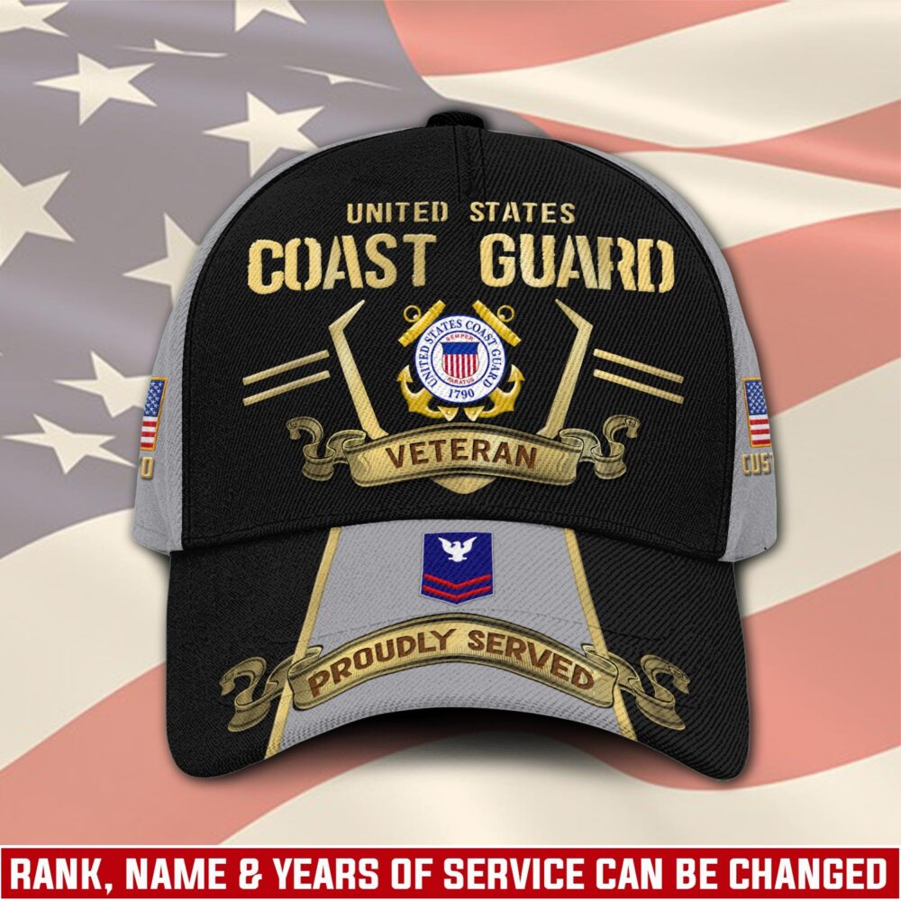 US Coast Guard, E 4 Gold - Classic Cap