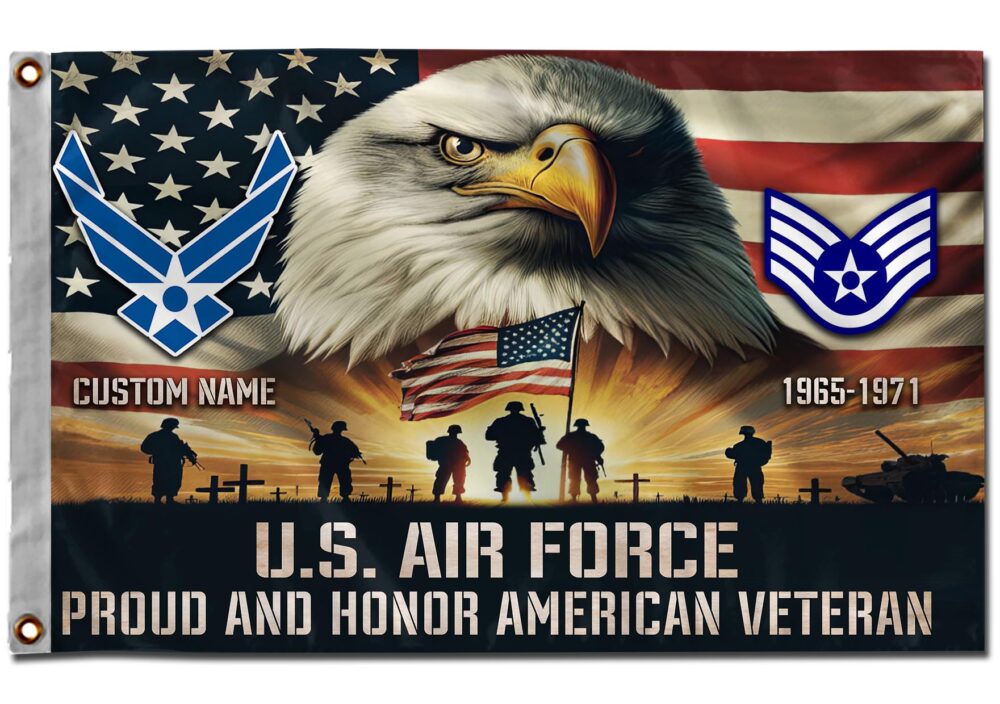 US Air Force , I Walked The Walk - Flying Flag 4×6 Feet(123×183 Cm) - Image 2